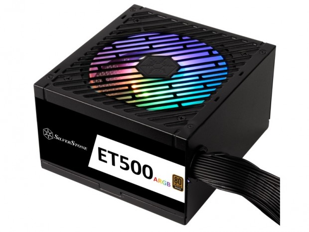 ARGBファンを搭載したエントリーBRONZE電源、SilverStone「ET500-ARGB」