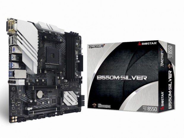 BIOSTAR、10フェーズDr.Mosを搭載したB550マザーボード「B550M-SILVER」今週発売