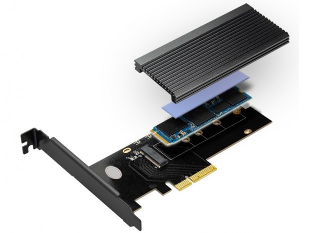 PCIe4.0対応のM.2-PCIe変換アダプタ、センチュリー「NVMeを増やしタイ」