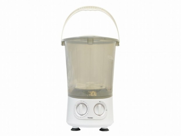 サンコー、お湯で強力洗浄できるコンパクトなバケツ型洗濯機「バケツランドリー」