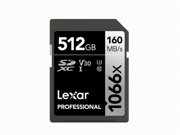 Lexar、UHS-I超の160MB/secに対応した「Professional 1066x SDXC UHS-I cards SILVER」