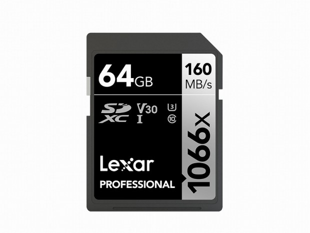 Lexar、UHS-I超の160MB/secに対応した「Professional 1066x SDXC UHS-I cards SILVER」
