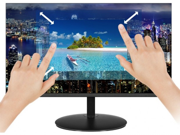 10点マルチタッチ対応の23.8型フルHD IPS液晶、JAPANNEXT「JN-IPS238TFHD」