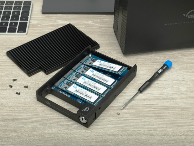 OWC、4台のNVMe M.2 SSDを内蔵できる3.5インチU.2ケース「U2 Shuttle」発売