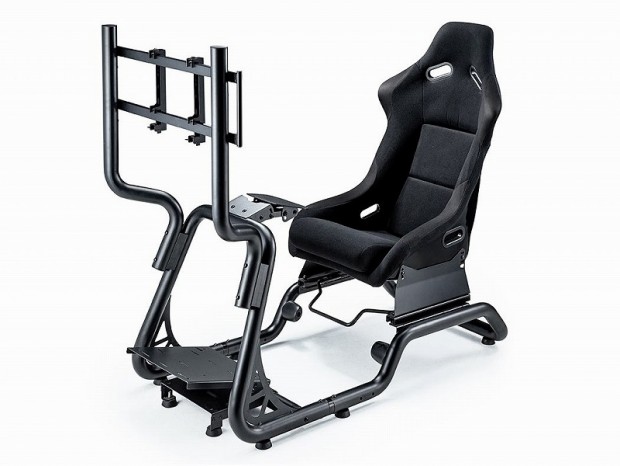 サンワダイレクト、臨場感あふれるレーシングコクピット＆専用アームセットを発売