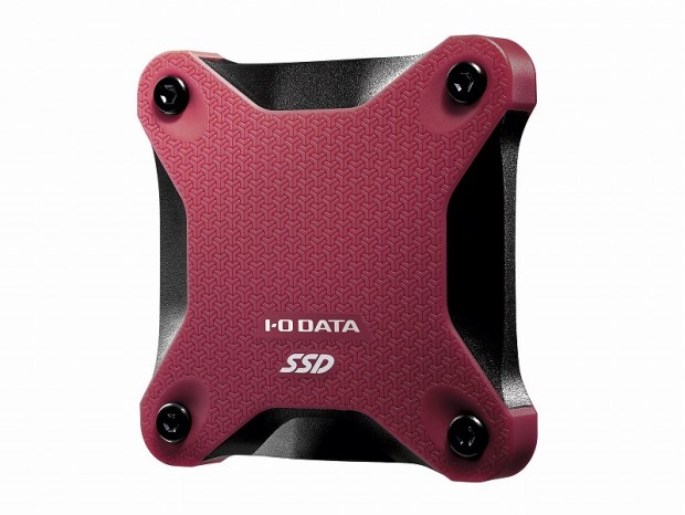 アイ・オー・データの耐衝撃ポータブルSSD「SSPH-UA」シリーズに赤＆黒モデル