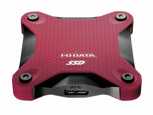 アイ・オー・データの耐衝撃ポータブルSSD「SSPH-UA」シリーズに赤＆黒モデル