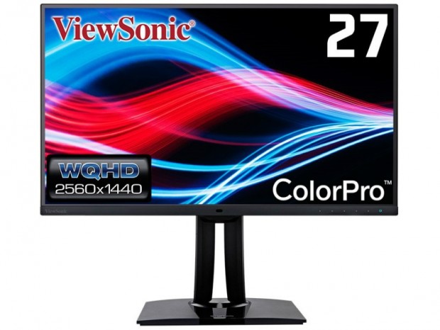 AdobeRGB 100％カバーのクリエイター向け27型WQHD液晶、ビューソニック「VP2785-2K」