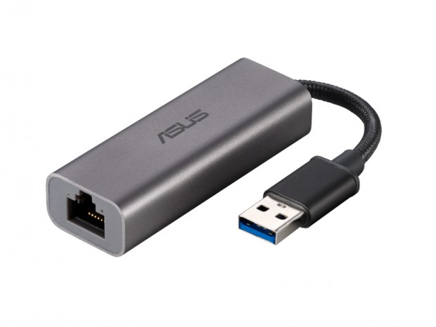 USB3.2接続の2.5ギガビットLANアダプタ、ASUS「USB-C2500」