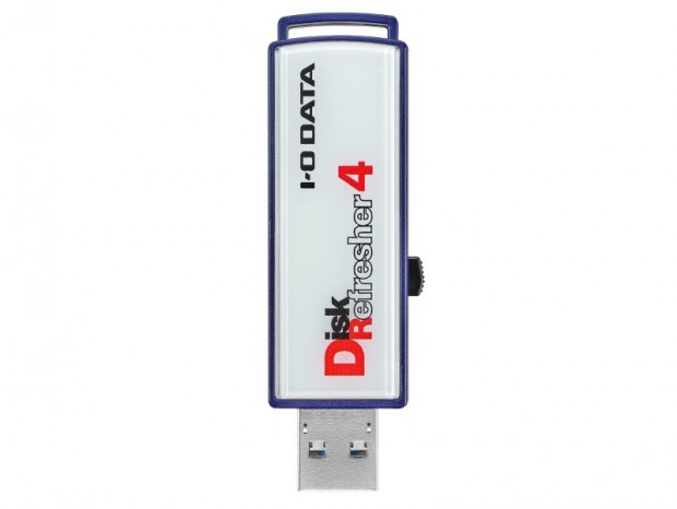 証明書が発行できるUSBメモリ型データ消去ソフト、アイ・オー・データ「DiskRefresher4」