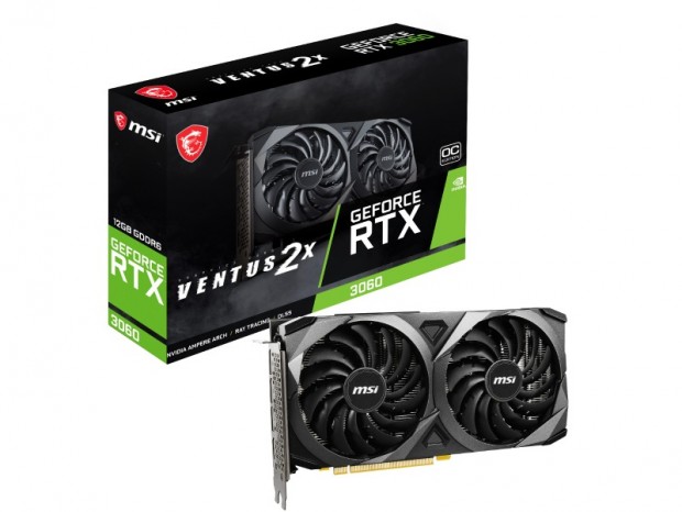 MSI、「GAMING X」と「VENTUS 2X」の2種類のGeForce RTX 3060発売