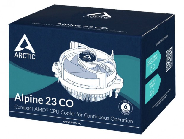 Arcticのロープロクーラー「Alpine 23」にデュアルボールベアリングファンモデル追加