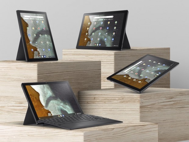 縦置き・横置き両対応、ペンも使える2-in-1の「Chromebook Detachable CM3」がASUSから