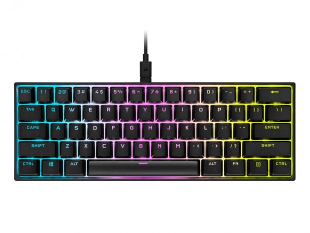 CORSAIR、最大8,000Hzレート対応の60％サイズメカニカル「K65 RGB MINI」