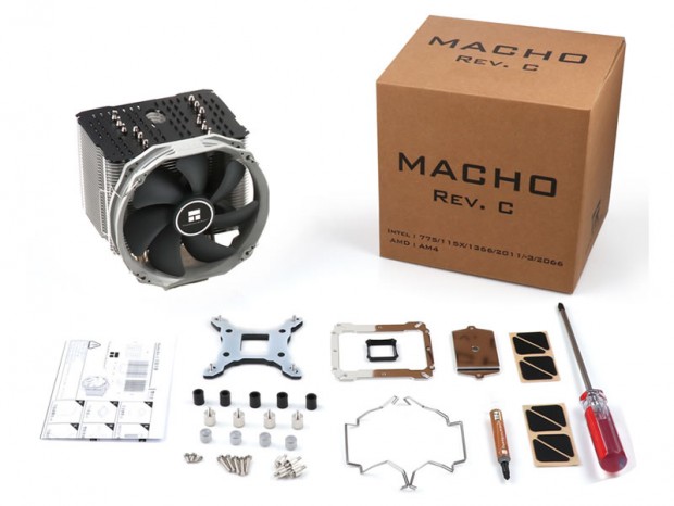 冷却ファンが変更されたハイエンド空冷、Thermalright「MACHO Rev.C PLUS」国内発売
