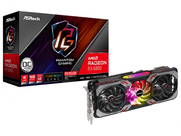 ASRock「RX 6800 Phantom Gaming D 16G OC」は4月2日国内発売