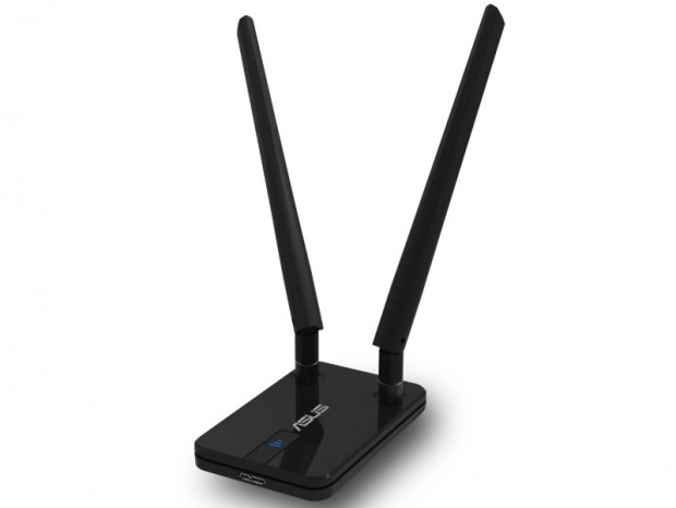 高ゲイン大型アンテナ搭載のIEEE 802.11ac対応USB子機、ASUS「USB-AC58」