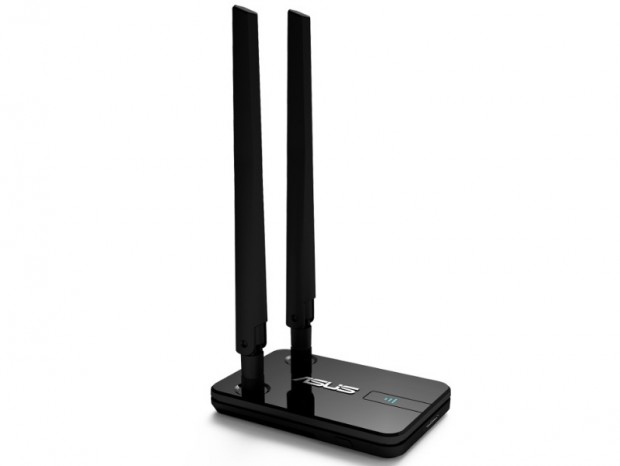 高ゲイン大型アンテナ搭載のIEEE 802.11ac対応USB子機、ASUS「USB-AC58」