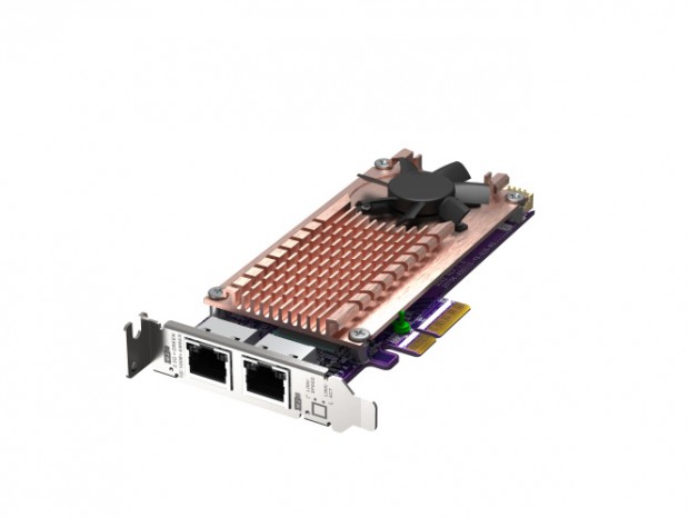 2.5G LANとM.2 SSDを2基ずつ増設できる拡張カード、QNAP「QM2-2P2G2T」