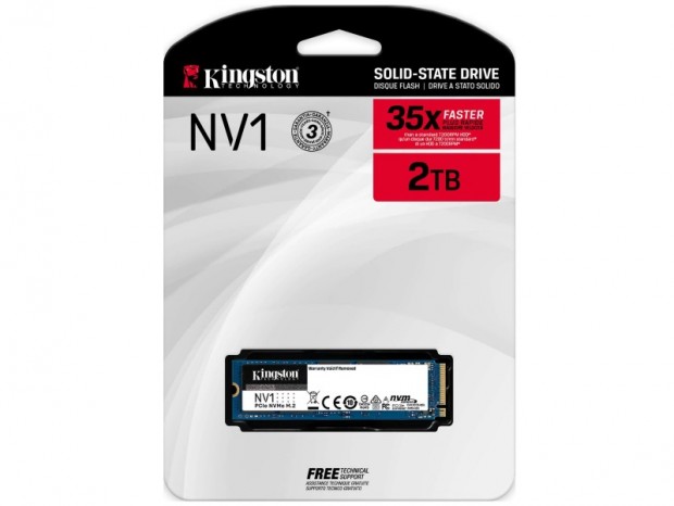 低発熱・省電力なメインストリーム向けNVMe M.2 SSD、Kingston「NV1」シリーズ