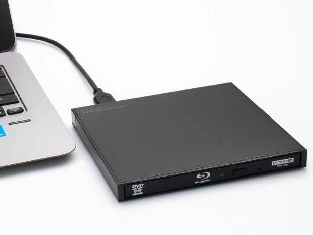 UHD BD再生に対応する超薄型・軽量ポータブルBlu-rayドライブがロジテックから