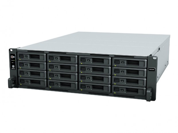 最大転送2,200MB/sの16ベイ3UラックマウントNAS、Synology「RackStation RS2821RP+」