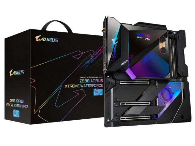 GIGABYTE、水冷仕様の最上位「Z590 AORUS XTREME WATERFORCE」税込25万円で発売