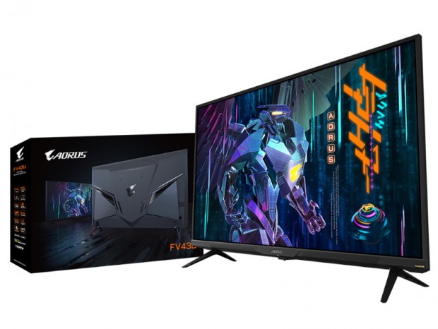 1ms/144Hz対応の43型4Kゲーミング液晶、GIGABYTE「AORUS FV43U」