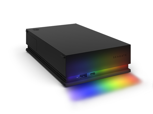 イルミネーション機能を備えたゲーマー向け外付けHDDがSeagateから