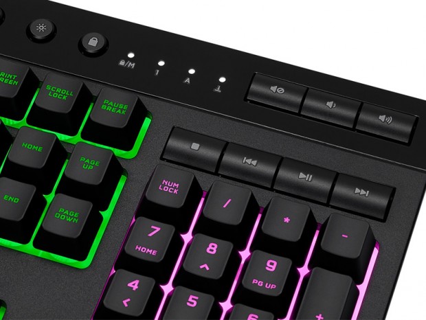 6個のマクロ専用キー搭載のゲーミングキーボード、CORSAIR「K55 RGB PRO」国内発売