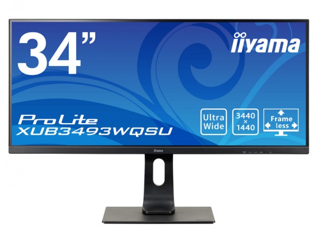 UWQHD対応の34型IPSウルトラワイド液晶、iiyama「ProLite XUB3493WQSU」