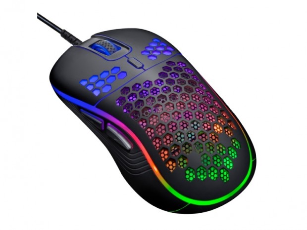 センチュリー、80gの軽量モデル「RACEN RGB ゲーミングマウス」を2,980円で発売