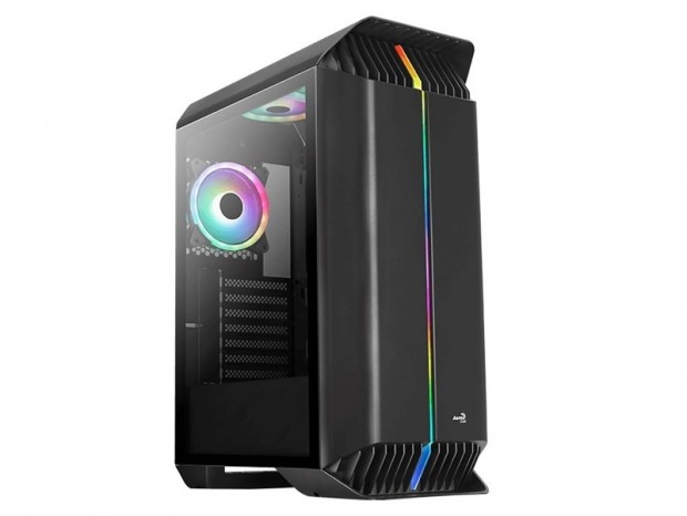 Aerocool、ARGBストリップ＆トリプルARGBファンを備えたミドルタワー「Gladiator Duo」