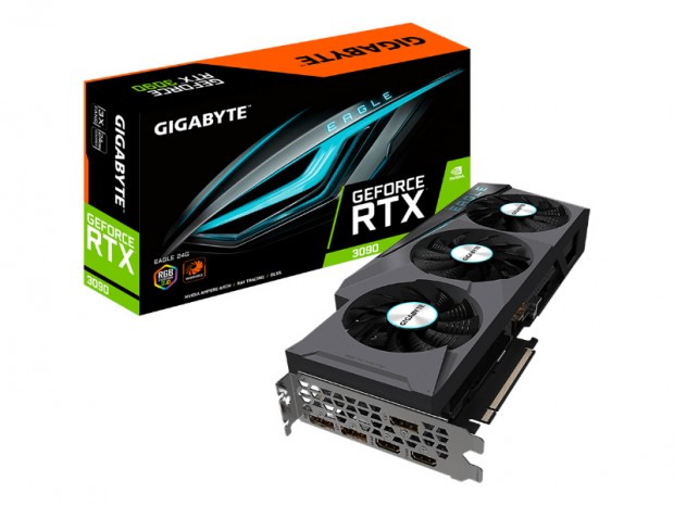 WINDFORCE 3X採用GeForce RTX 3090、GIGABYTE「GV-N3090EAGLE-24GD」国内発売