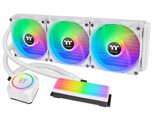 メモリも冷やせるオールインワン水冷、Thermaltake「Floe RC」にホワイトモデル追加