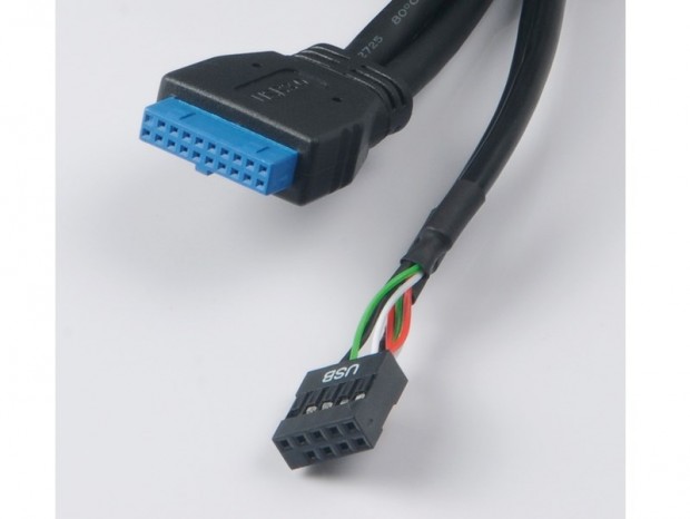 アイネックス、USBピンヘッダを延長してフロントに出せる3.5インチベイアクセサリ2製品