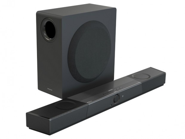 立体音響Dolby Atmos対応のサウンドバーシステム「Creative SXFI CARRIER」