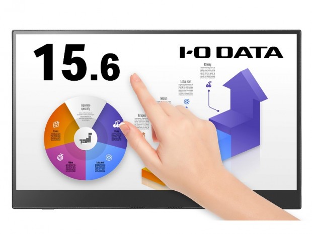 10点マルチタッチ対応の15.6型フルHDモバイル液晶がアイ・オー・データから