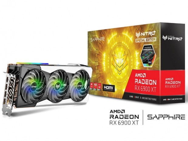 SAPPHIRE、ARGB対応の高クロック版「NITRO+ Radeon RX 6900 XT SE」発売