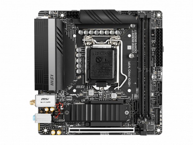 2.5G LANとWi-Fi 6搭載のコストパフォーマンスMini-ITXマザー、MSI「H510I PRO WIFI」