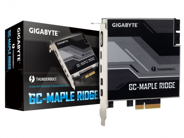 Intel 500シリーズ向けThunderbolt 4増設カード、GIGABYTE「GC-MAPLE RIDGE」