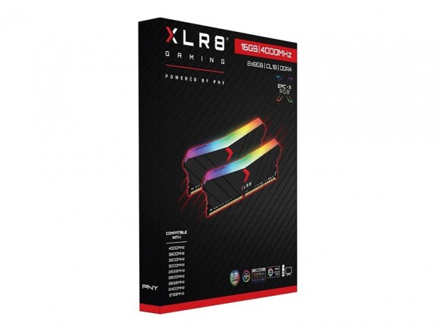 4,000MHz動作のRGB OCメモリ、PNY「XLR8 Gaming EPIC-X RGB 4000MHz」発売