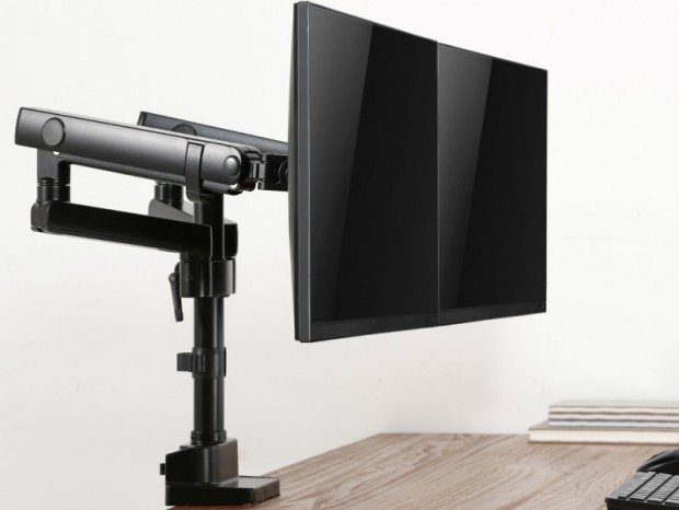 滑らかに動くメカニカルスプリング式液晶モニターアーム、アーキサイト「Monitor Arm Basic」