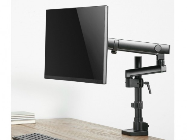 滑らかに動くメカニカルスプリング式液晶モニターアーム、アーキサイト「Monitor Arm Basic」