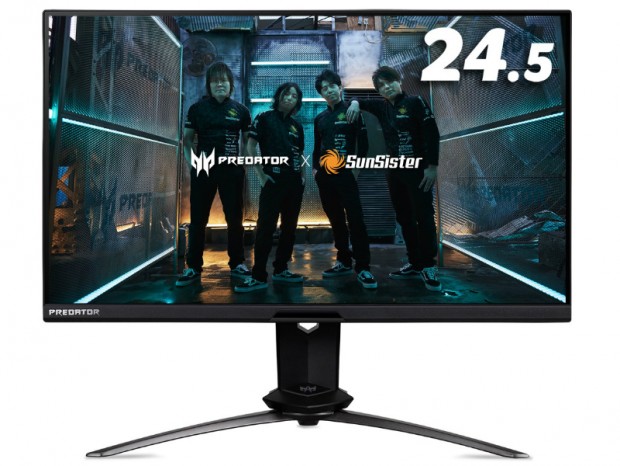 日本エイサー、SunSisterコラボの360Hzゲーミング液晶「X25SST2021」