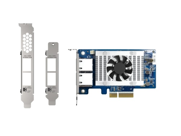 デュアル10ギガビットLAN拡張カード、QNAP「QXG-10G2T-X710」