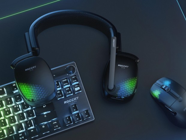 3Dオーディオ機能を備えたワイヤレスゲーミングヘッドセット、ROCCAT「Syn Pro Air」