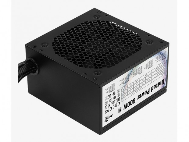 Aerocool、80PLUS認証のエントリー電源「United Power 600W」