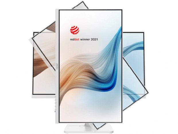 IPSパネル採用のビジネス向け23.8型フルHD液晶、MSI「Modern MD241P/PW」