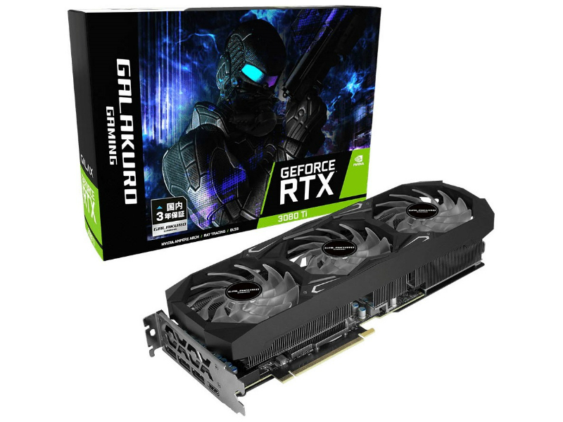 玄人志向、白い3連ファンクーラーを搭載するGeForce RTX 3080 Ti